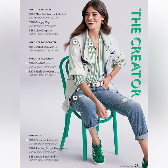 cabi NWOT Awning Stripe Blouse, Circus Stripe, SMALL, Spring ‘21 - Picture 3 of 3